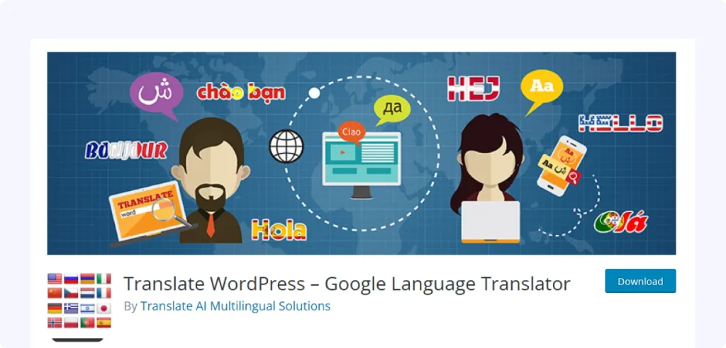 Translate WordPress – Google Language Translator BoomDevs