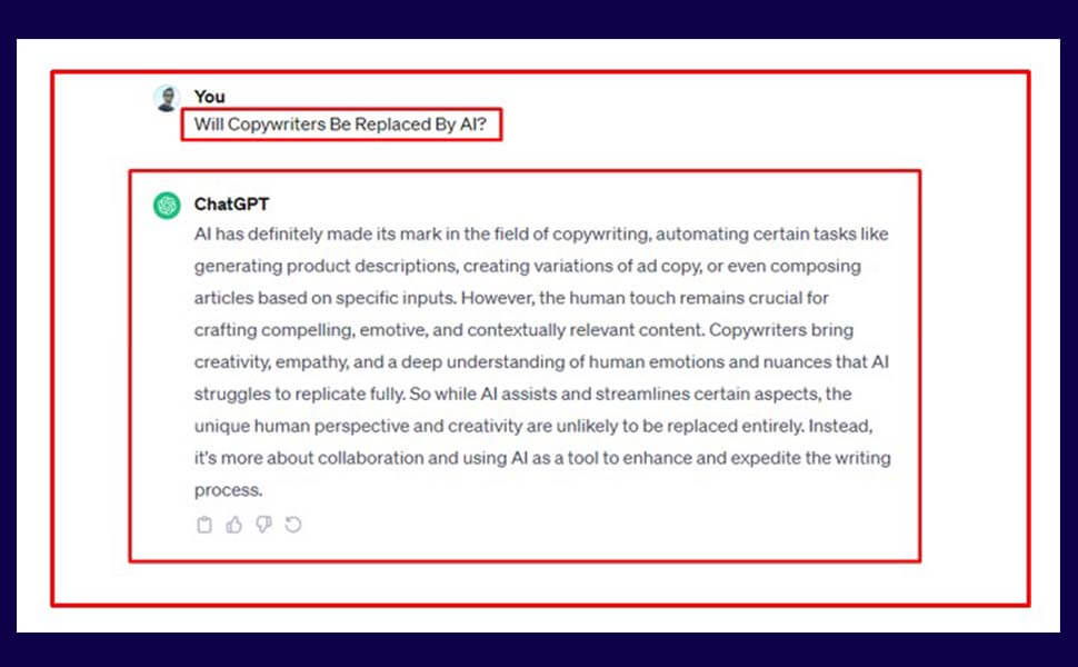 Will Copywriters be replaced by AI (ChatGPT)